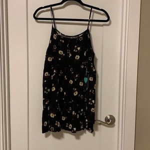 Mini floral swing dress
